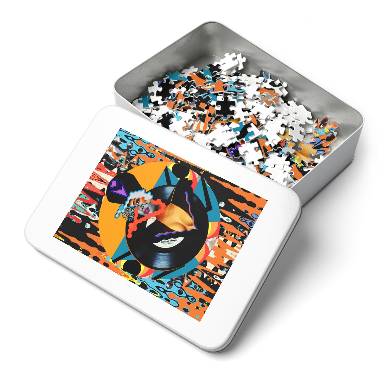 Phyllis Hyman Jigsaw Puzzle with Tin