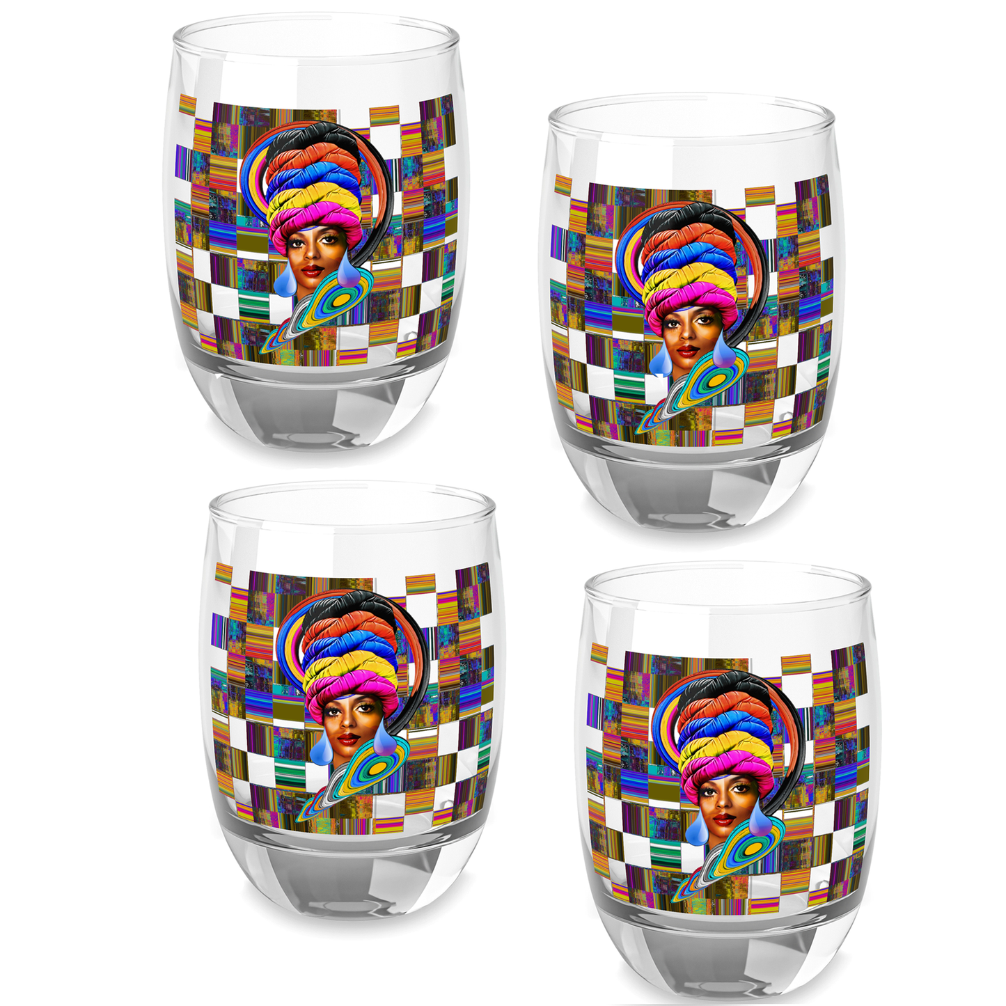 DIANA ROSS AUNTI HERO Whiskey Glass Set