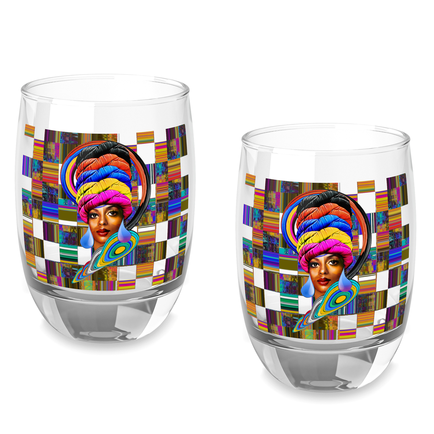 DIANA ROSS AUNTI HERO Whiskey Glass Set