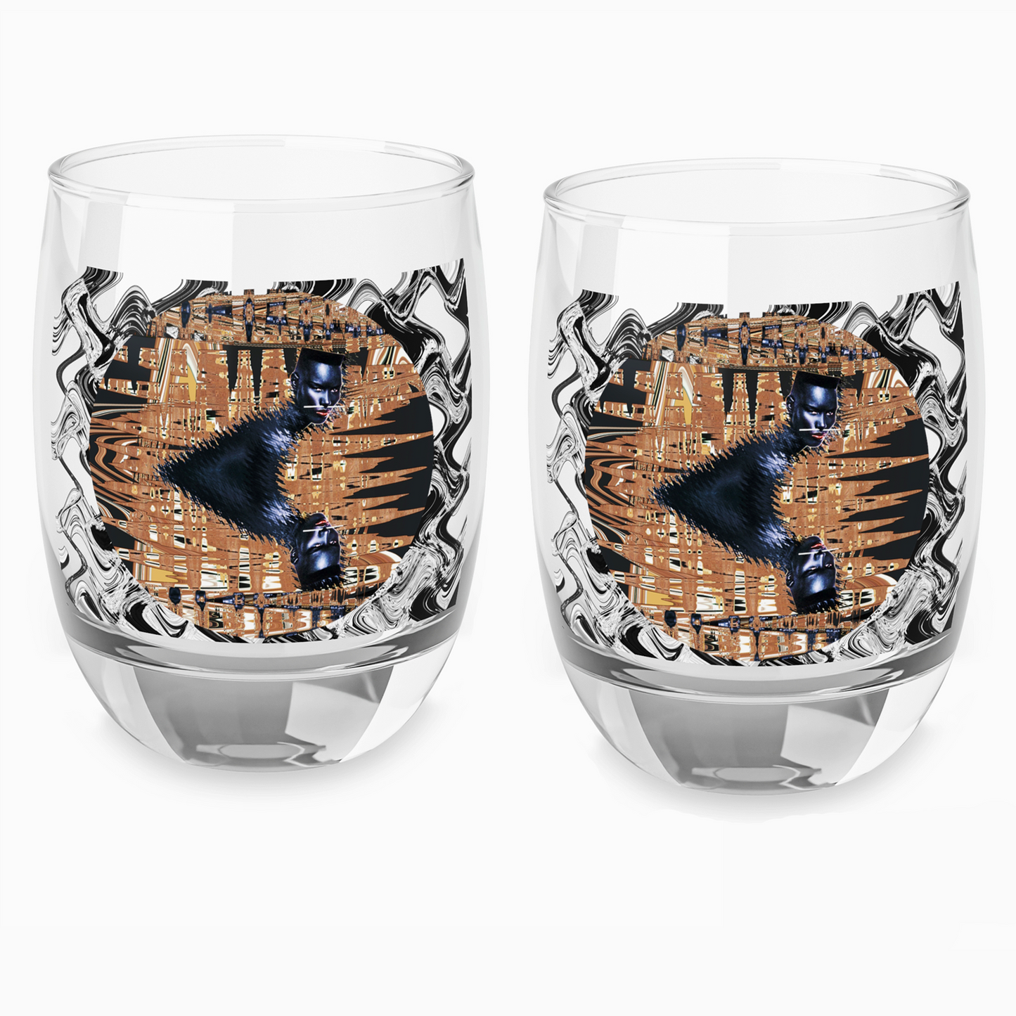 GIVE US GRACE AUNTI HERO Whiskey Glass