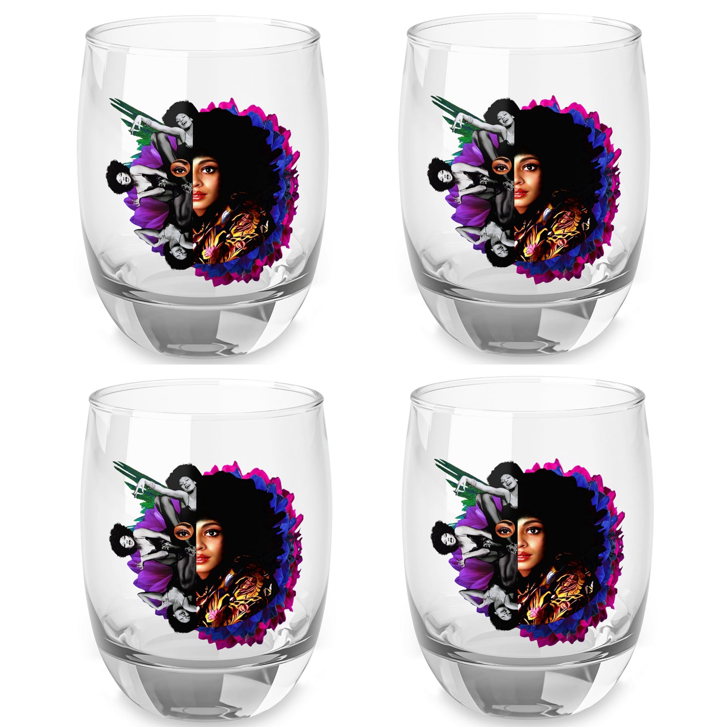 BETTY DAVIS AUNTi HERO Whiskey Glass Set