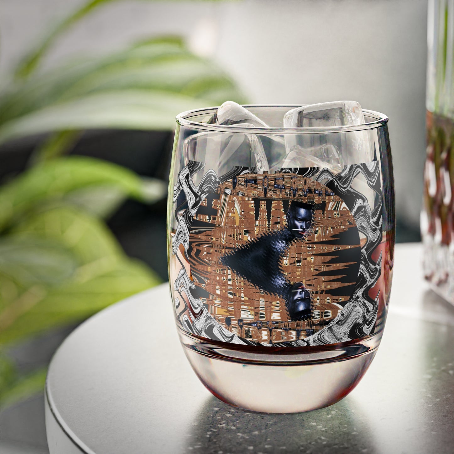 GIVE US GRACE AUNTI HERO Whiskey Glass